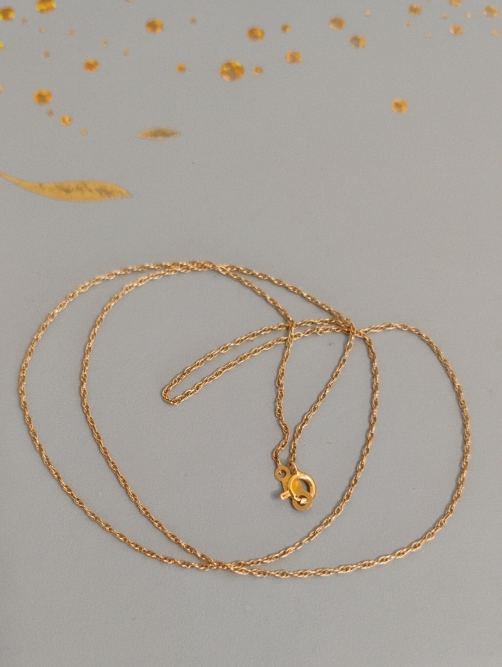 Rope Chain 14 K Gold Necklace - Picture 9 of 11
